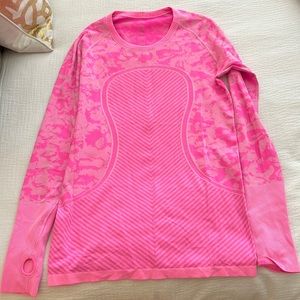 Bright pink lulu long sleeve